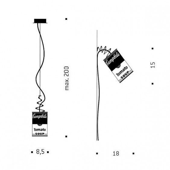 Ingo Maurer Canned Light pendant wall lamp - Agof Store