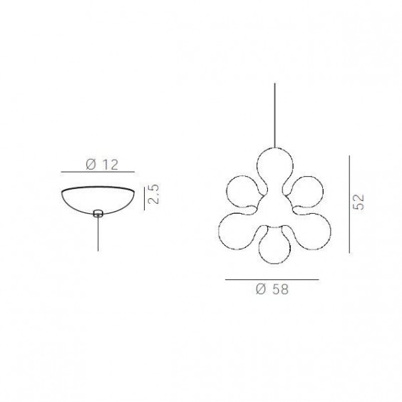 Kdln Atomium pendant lamp - Agof Store