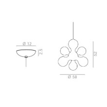 Kdln Atomium pendant lamp - Agof Store