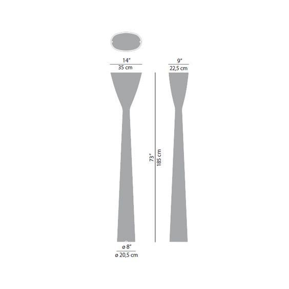 Carrara Lampada da terra LucePlan - Agof Store