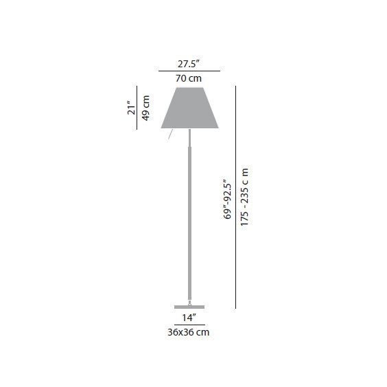 Grande Costanza Lampada da terra LucePlan - Agof Store