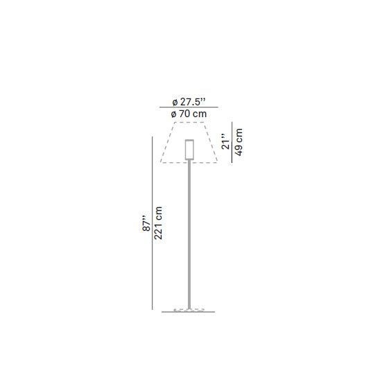 LucePlan Grande Costanza Open Air floor lamp - Agof Store