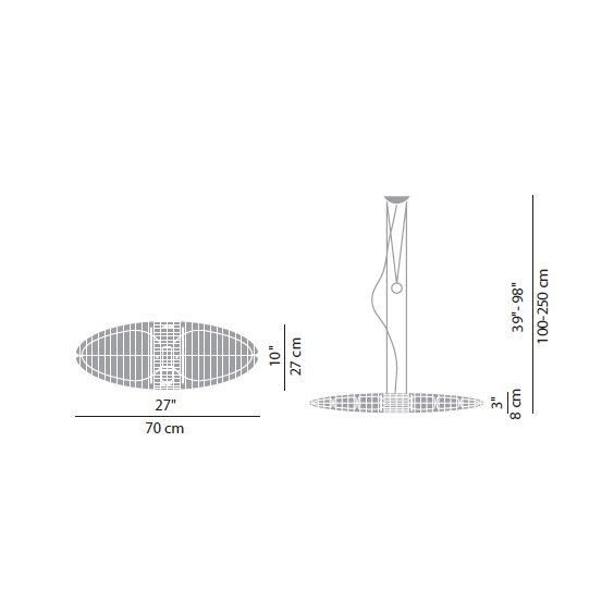 Titania Lampada a sospensione LucePlan - Agof Store