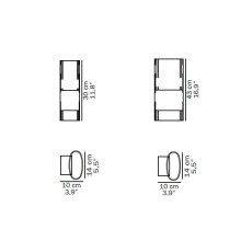 Line Lampada da parete Oluce - Agof Store