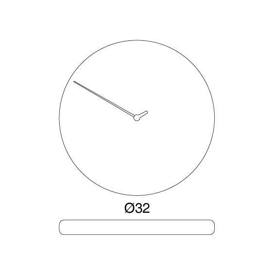 Progetti Less wall clock - Agof Store