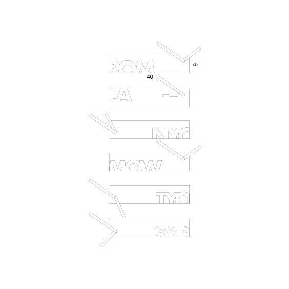 Progetti Souvenir 6 wall clock - Agof Store