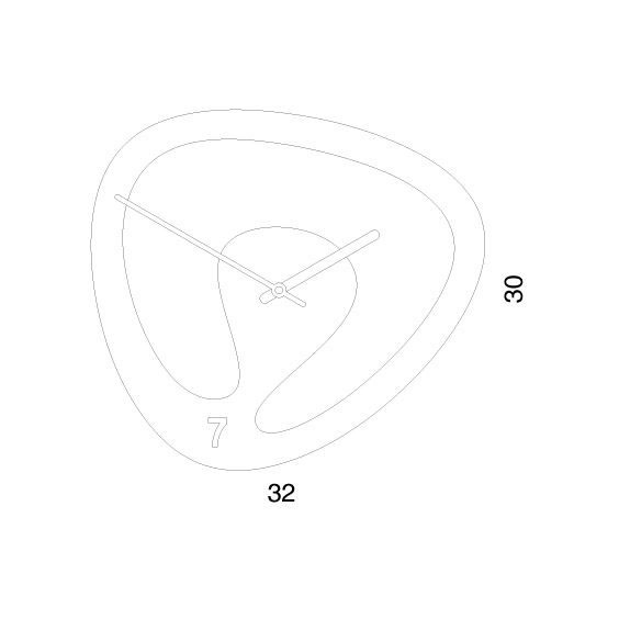 Progetti Seven Wanduhr - Agof Store