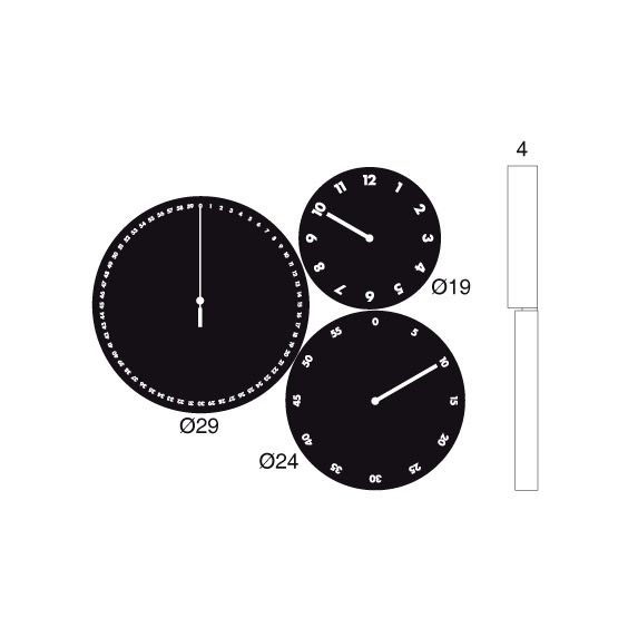 Progetti H:M:S Wanduhr - Agof Store
