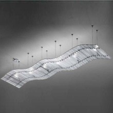 Tappeto Volante L.120 Lampada a sospensione Venini - Agof Store Tappeto Volante L.120 Lampada a sospensione Venini - Agof Store