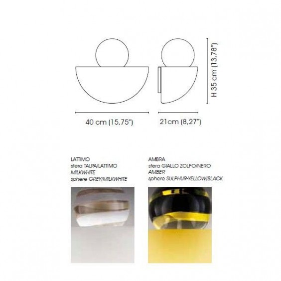 Venini Abaco wall lamp - Agof Store