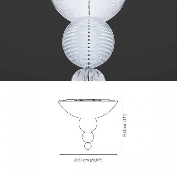 Abaco Lampada da soffitto Venini - Agof Store