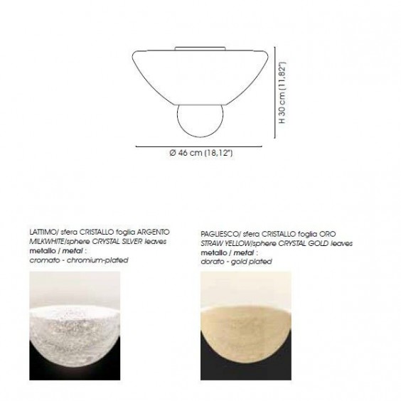 Venini Argea ceiling lamp - Agof Store