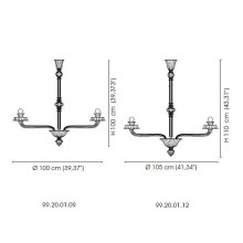 Venini Porpora 99.20 pendant lamp - Agof Store