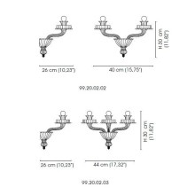 Venini Porpora 99.20 wall lamp - Agof Store