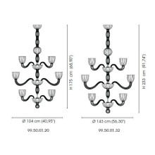 Martinengo 99.50 Lampada a sospensione Venini - Agof Store Martinengo 99.50 Lampada a sospensione Venini - Agof Store