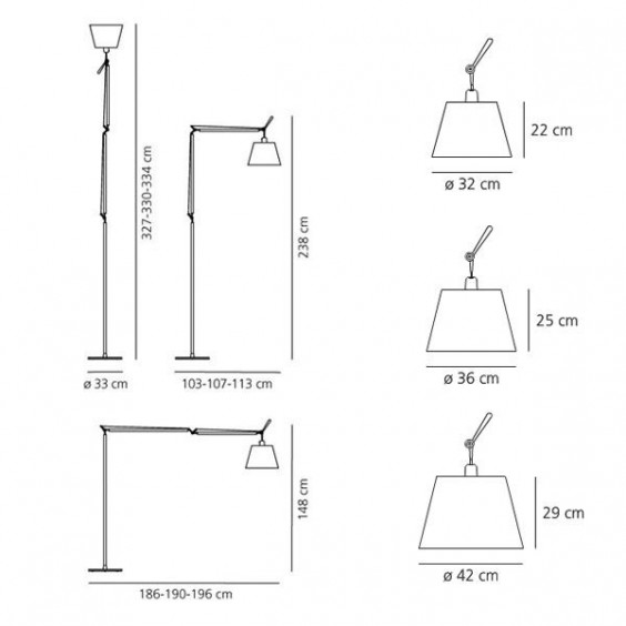 Artemide Tolomeo Mega Led Lampada da terra - Agof Store