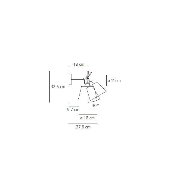 Artemide Tolomeo Diffusore wall lamp - Agof Store
