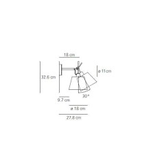 Artemide Tolomeo Diffusore wall lamp - Agof Store