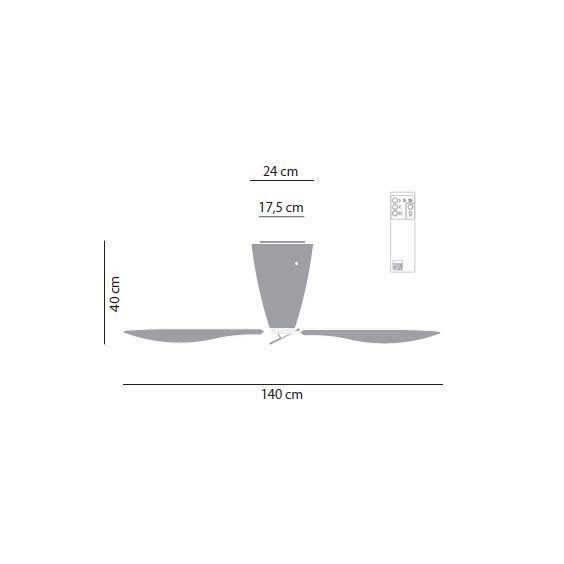 Blow Ventilatore a soffitto LucePlan - Agof Store