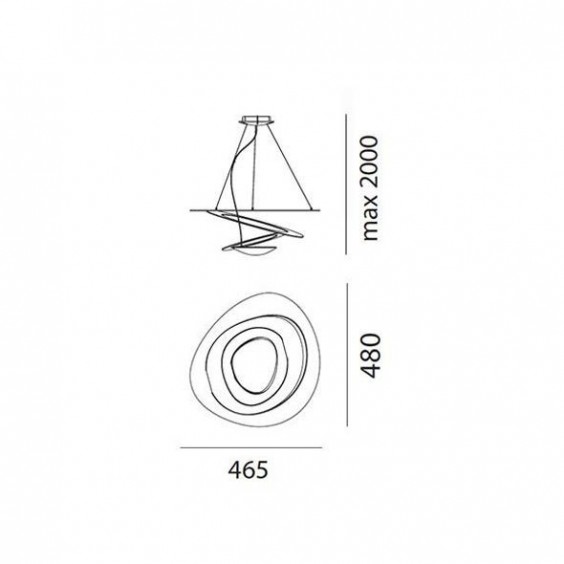 Artemide Pirce Micro Led Lampada a sospensione - Agof Store