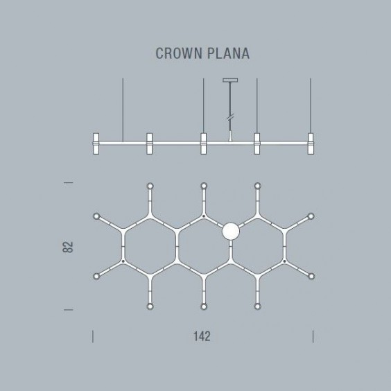 Crown Plana Lampada a sospensione Nemo - Agof Store