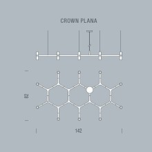 Crown Plana Lampada a sospensione Nemo - Agof Store