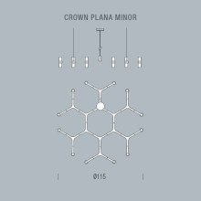 Crown Plana Minor Lampada a sospensione Nemo - Agof Store