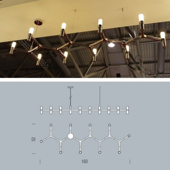 Nemo Crown Plana Linea pendant lamp - Agof Store