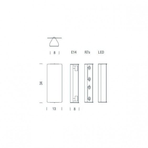 Nemo Applique à Volet Pivotant Double wall lamp - Agof Store