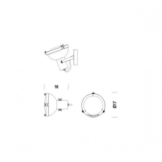 Nemo Projecteur 165 Wand- Deckenleuchte - Agof Store