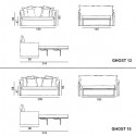 Gervasoni Ghost 13-15 Sofa Bed - Agof Store