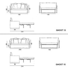 Gervasoni Ghost 13-15 Schlafsofa - Agof Store