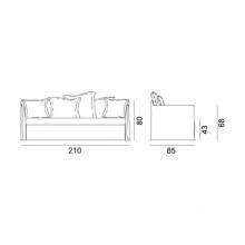 Gervasoni Ghost 19 Sofa Bed - Agof Store Gervasoni Ghost 19 Sofa Bed - Agof Store