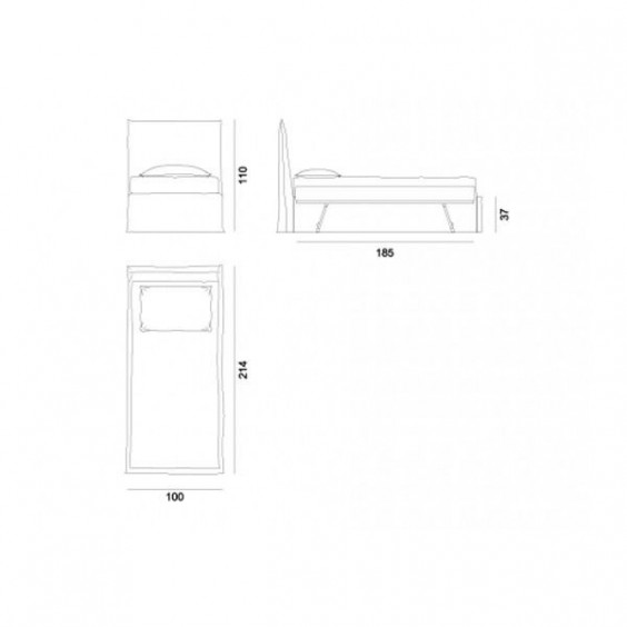 Gervasoni Ghost 82 bed - Agof Store