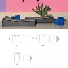 Gervasoni InOut 41 42 43 Coffee Table Pouf - Agof Store Gervasoni InOut 41 42 43 Coffee Table Pouf - Agof Store