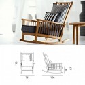 Gervasoni InOut 709 Rocking Chair - Agof Store