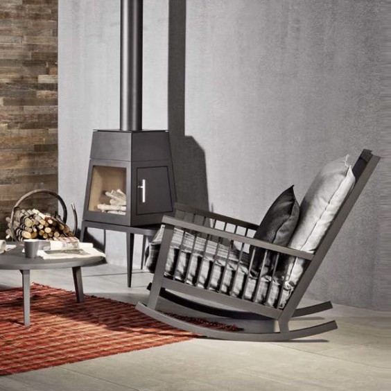 Gray 09 poltrona a dondolo Gervasoni - Agof Store