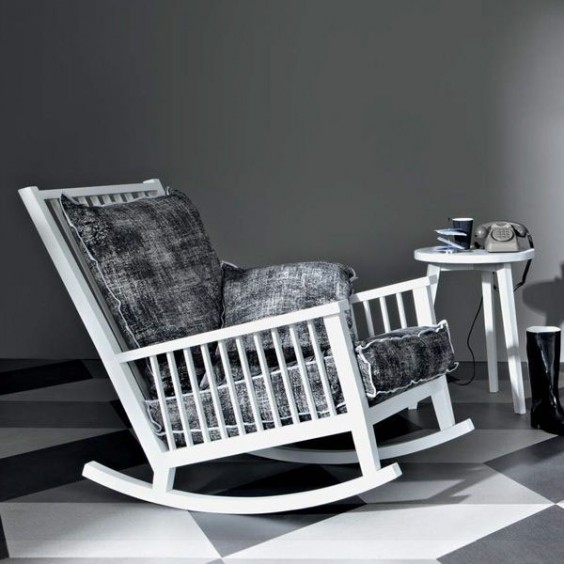 Gray 09 poltrona a dondolo Gervasoni - Agof Store
