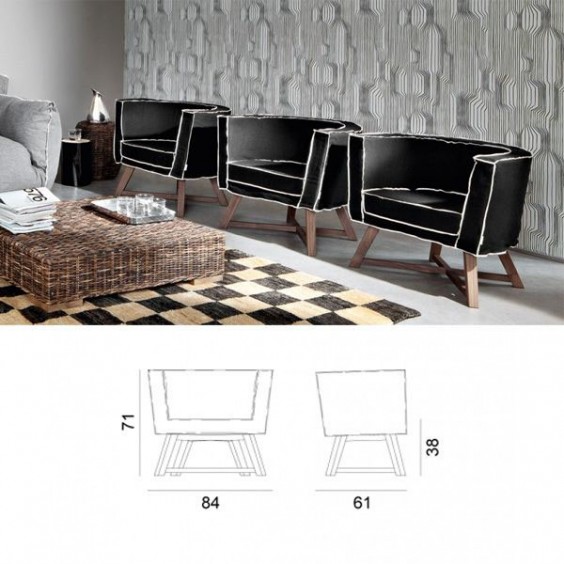 Gervasoni Gray 08 Easy Chair - Agof Store