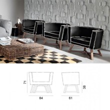 Gervasoni Gray 08 Armlehnstuhl - Agof Store Gervasoni Gray 08 Armlehnstuhl - Agof Store