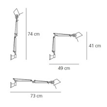 Artemide Tolomeo Micro wall lamp - Agof Store