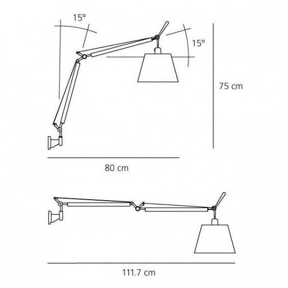 Artemide Tolomeo Basculante wall lamp - Agof Store