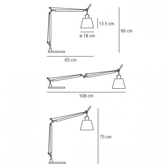 Artemide Tolomeo Basculante table lamp - Agof Store