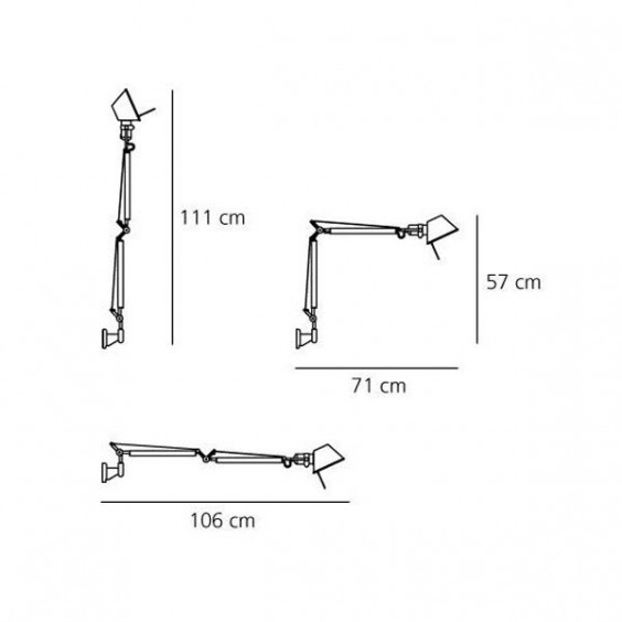Artemide Tolomeo Mini wall lamp - Agof Store