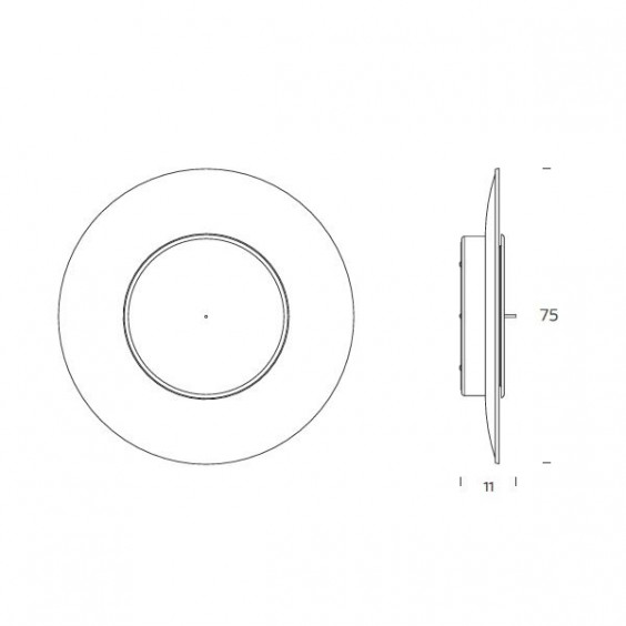 Lunaire lampada da parete soffitto FontanaArte - Agof Store