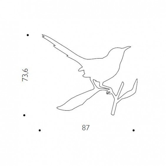 Driade Taylor Bird Spiegel - Agof Store