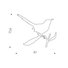 Driade Taylor Bird Mirror - Agof Store Driade Taylor Bird Mirror - Agof Store
