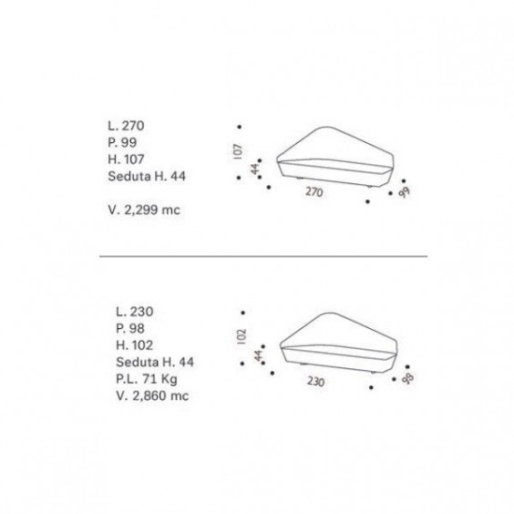Driade Verlaine Sofa - Agof Store