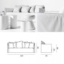 Gervasoni Ghost Out 10 12 Sofa - Agof Store Gervasoni Ghost Out 10 12 Sofa - Agof Store