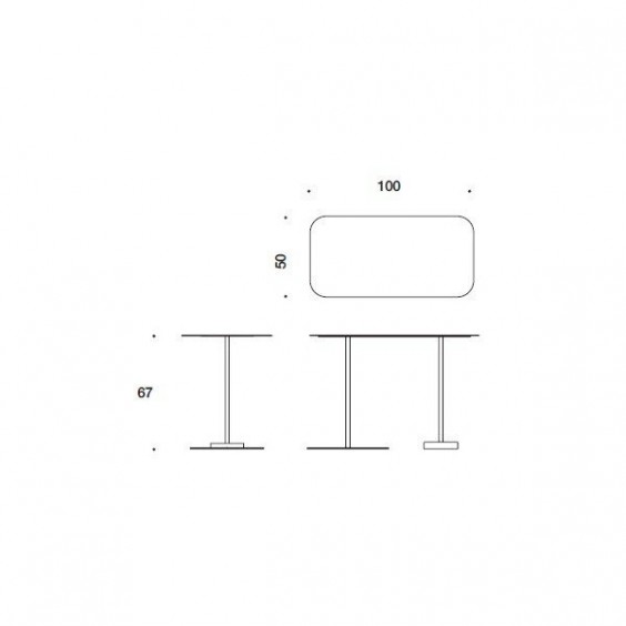 Bincan Desk scrivania Danese Milano - Agof Store